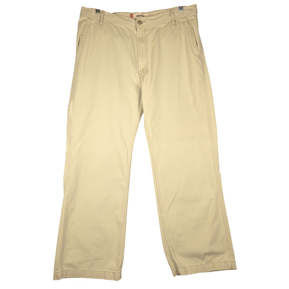 Levi's Workwear Men's Beige Wide Leg Carpenter Pants Size 38x30 (Fits 36x30)